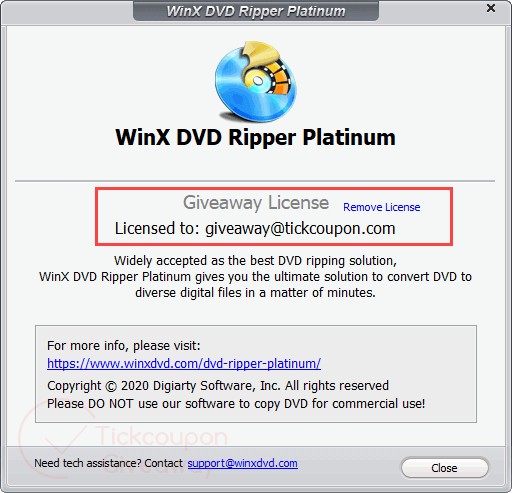 Winx dvd ripper platinum license